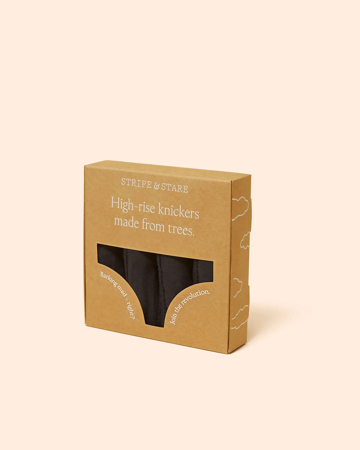 High Rise Knickers Four Pack - Black sold by Stripe & Stare product image thumbnail 2