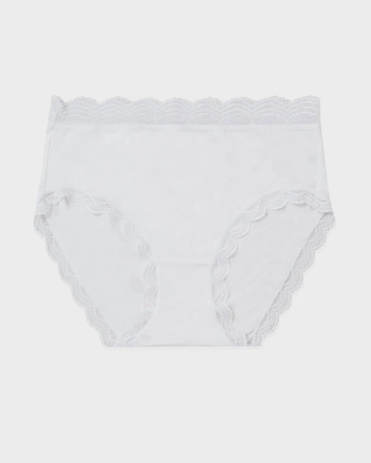 High Rise Knickers - White sold by Stripe & Stare product image thumbnail 3