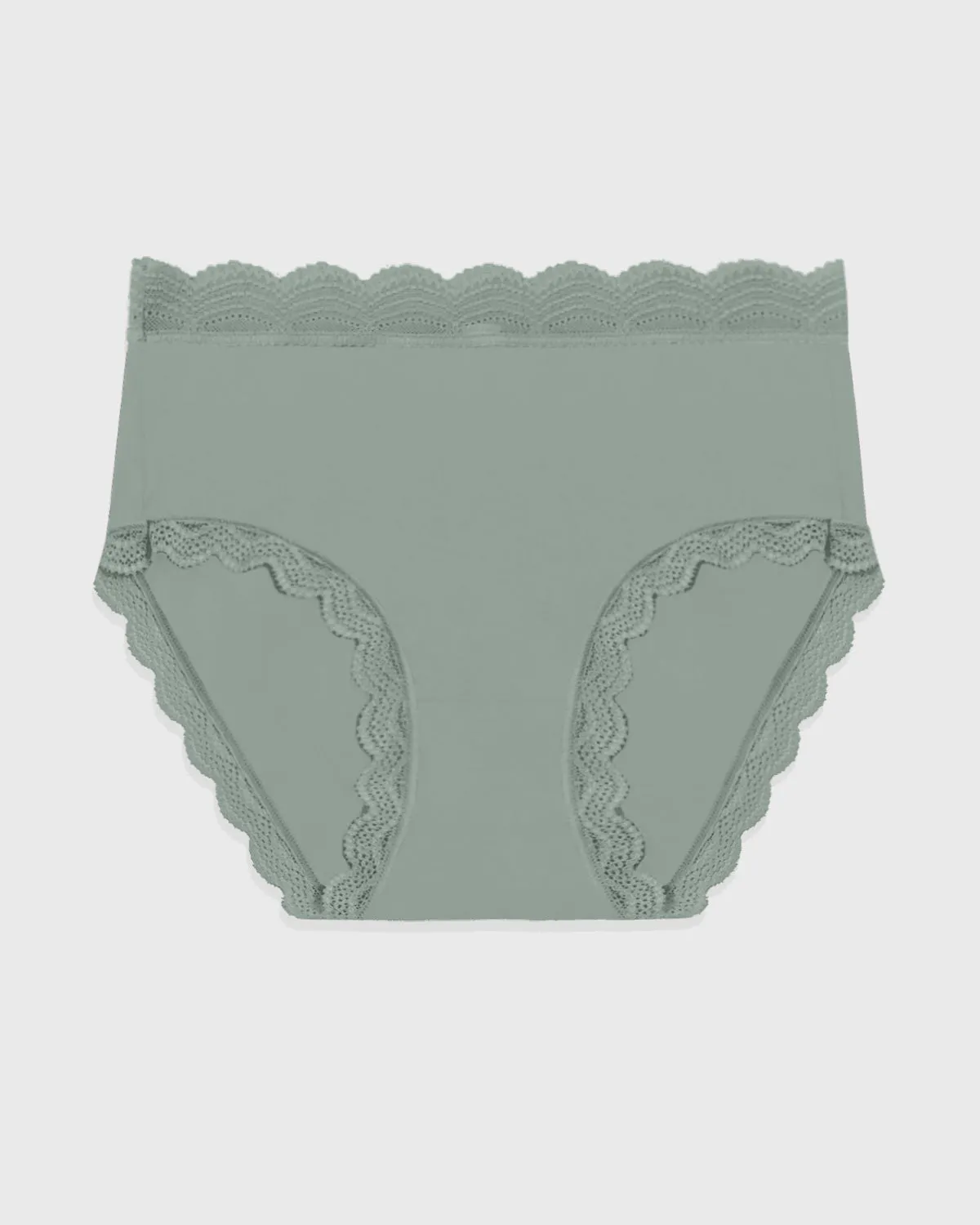 High Rise Knickers - Khaki sold by Stripe & Stare product image thumbnail 3