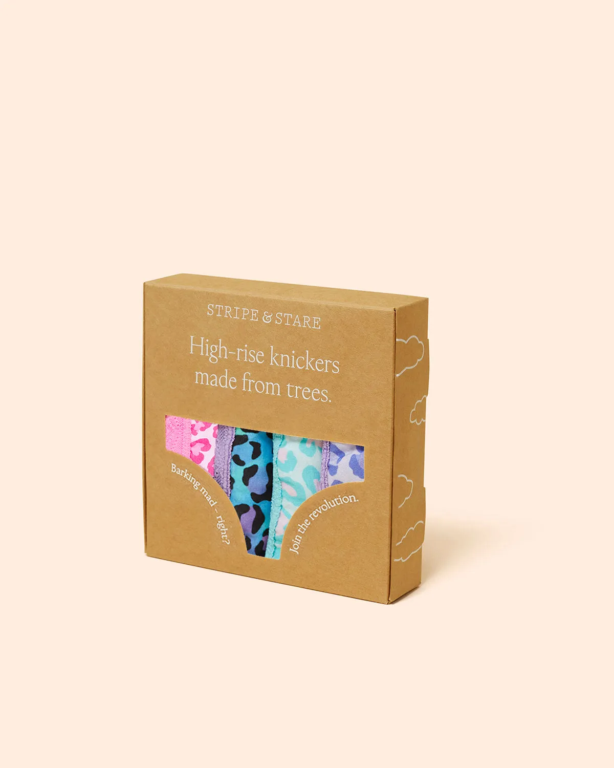 High Rise Knickers Four Pack - Classic Leopard sold by Stripe & Stare product image thumbnail 2