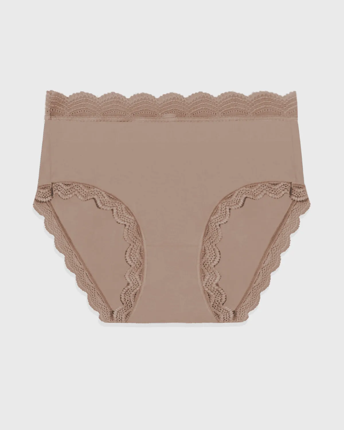 High Rise Knickers - Taupe sold by Stripe & Stare product image thumbnail 3