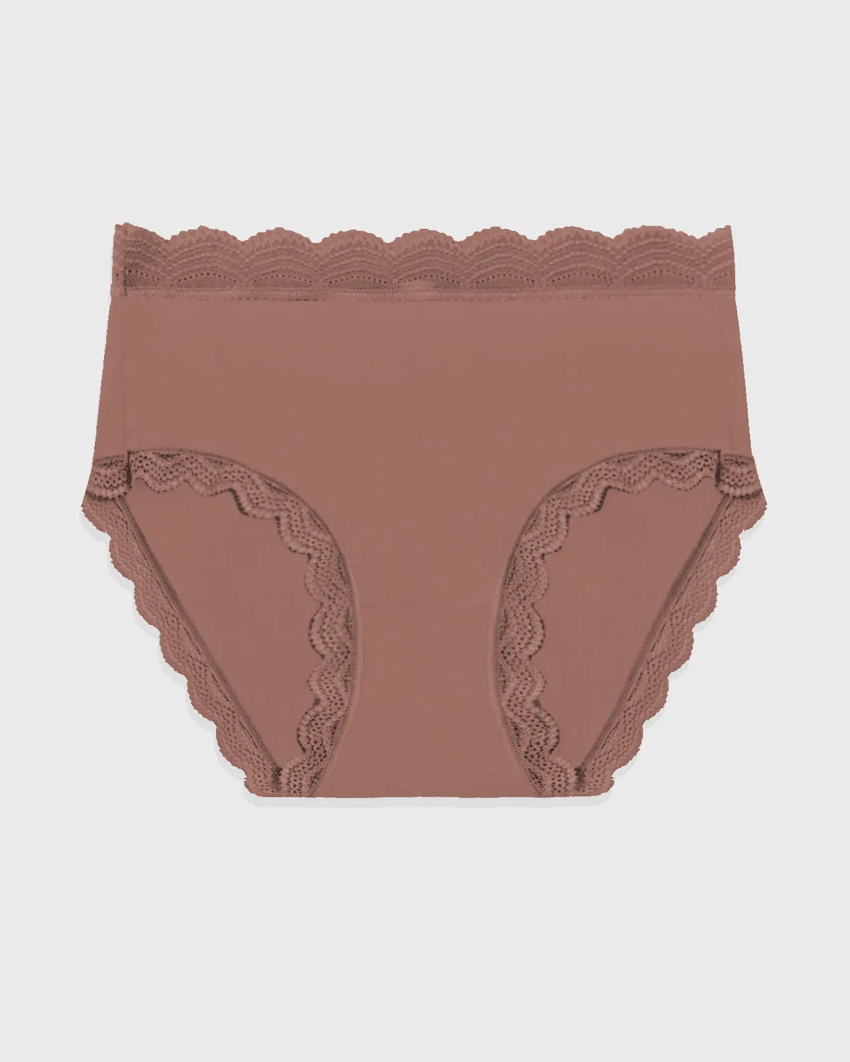 High Rise Knickers - Mocha sold by Stripe & Stare product image thumbnail 3