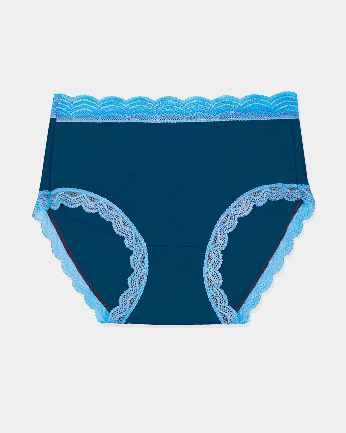 High Rise Knickers - Midnight Neon Blue sold by Stripe & Stare product image thumbnail 3