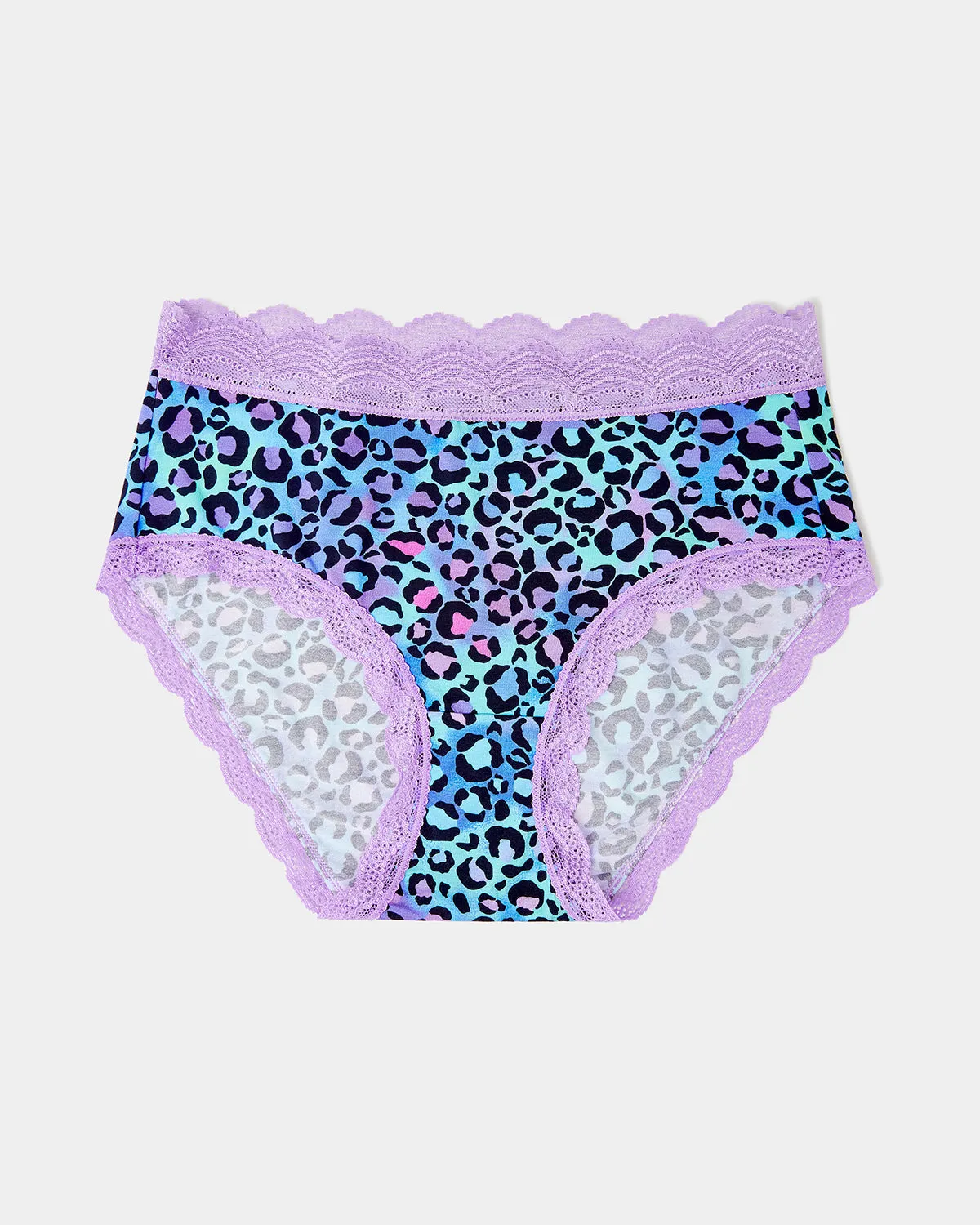 High Rise Knickers - Galaxy Leopard sold by Stripe & Stare product image thumbnail 3
