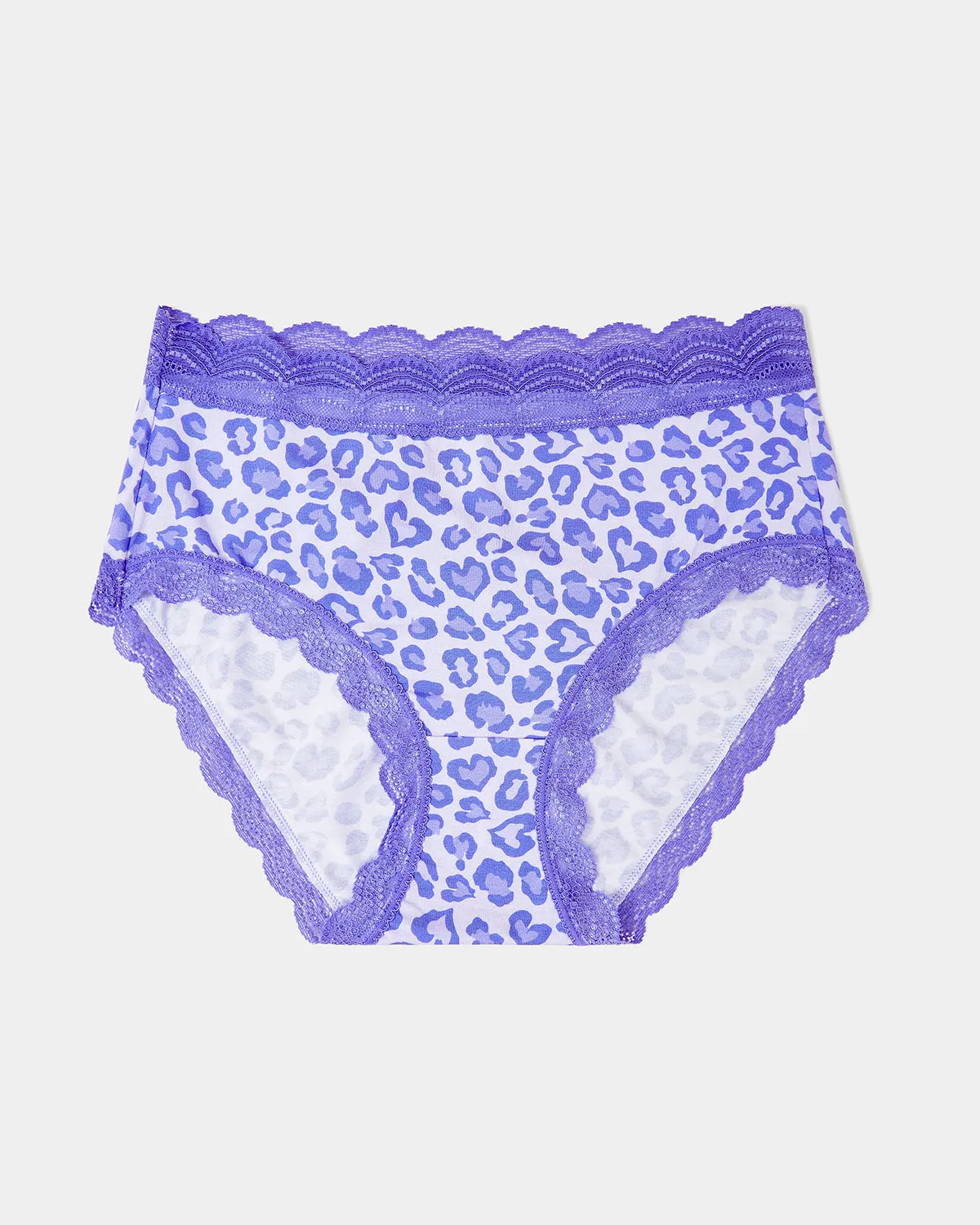 High Rise Knickers - Purple Leopard sold by Stripe & Stare product image thumbnail 3