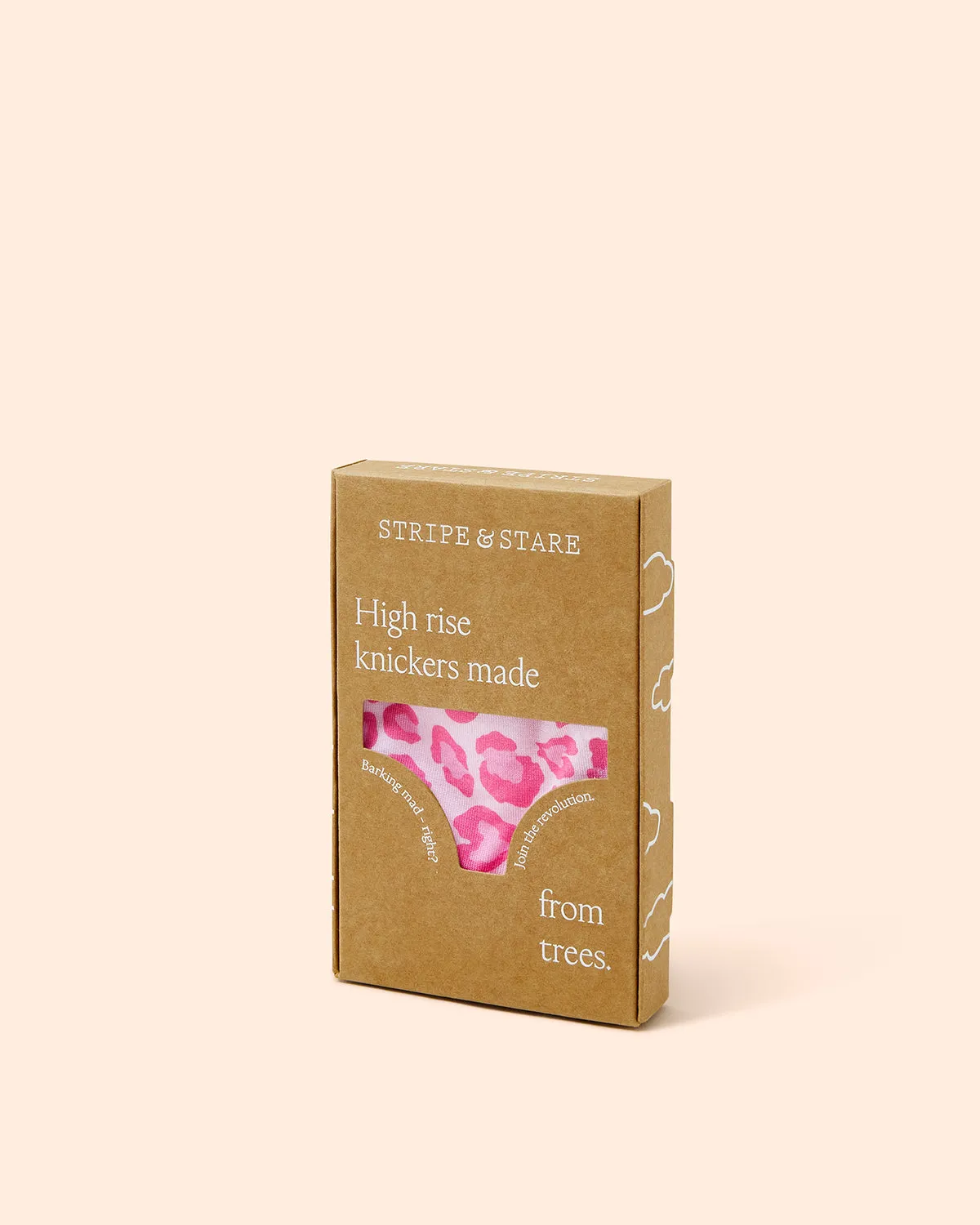 High Rise Knickers - Vibrant Pink Leopard sold by Stripe & Stare product image thumbnail 4