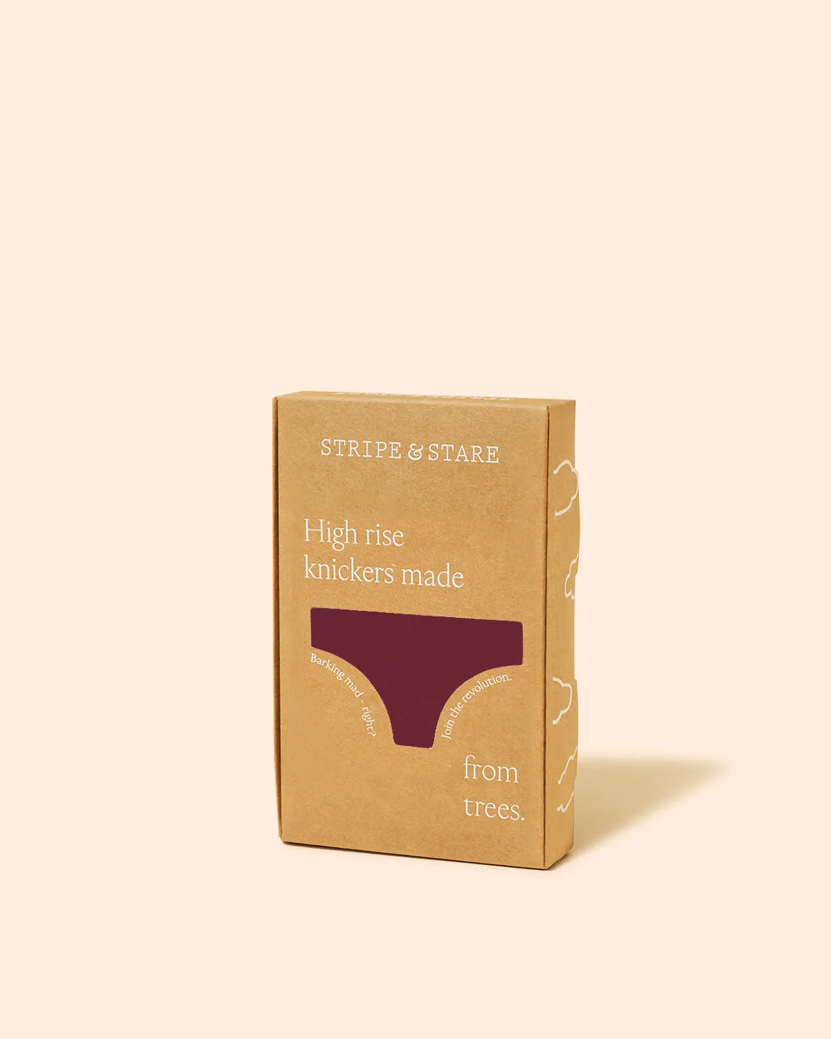 High Rise Knickers - Rouge sold by Stripe & Stare product image thumbnail 4