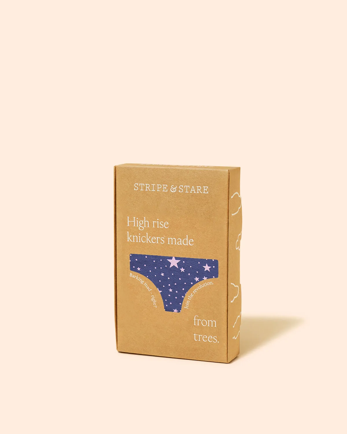 High Rise Knickers - Indigo and Pirouette Stars sold by Stripe & Stare product image thumbnail 4