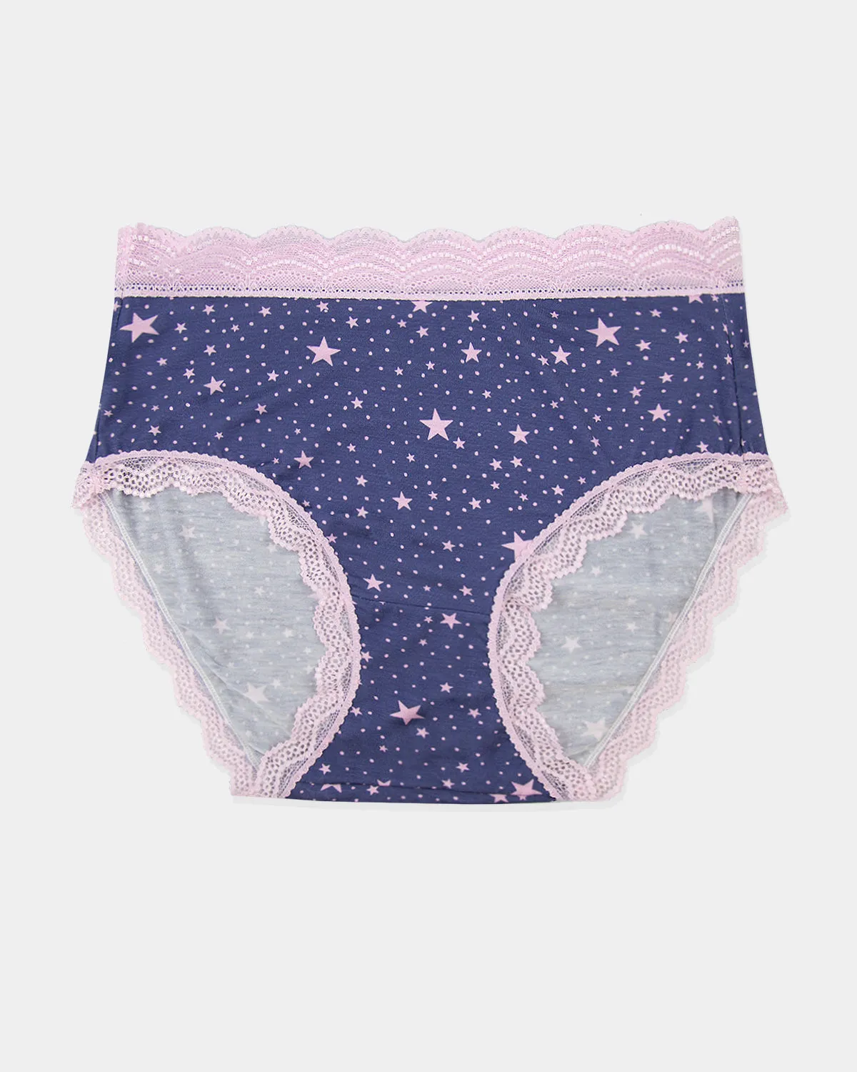 High Rise Knickers - Indigo and Pirouette Stars sold by Stripe & Stare product image thumbnail 3