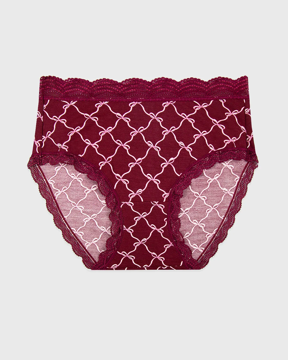 High Rise Knickers - Rouge Bow sold by Stripe & Stare product image thumbnail 3