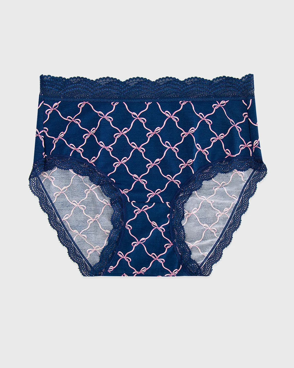High Rise Knickers - Midnight Bow sold by Stripe & Stare product image thumbnail 3