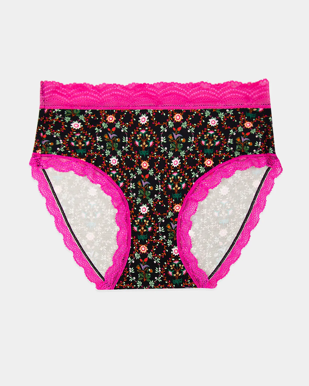 High Rise Knickers - Winter Garden sold by Stripe & Stare product image thumbnail 3