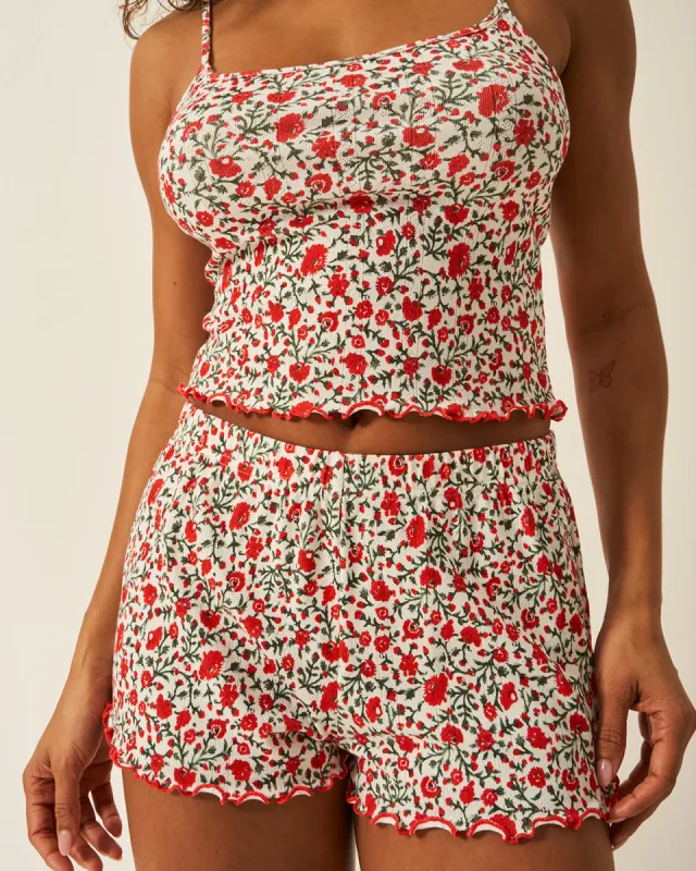 Pointelle Bedshort - RIXO Daisytrail sold by Stripe & Stare