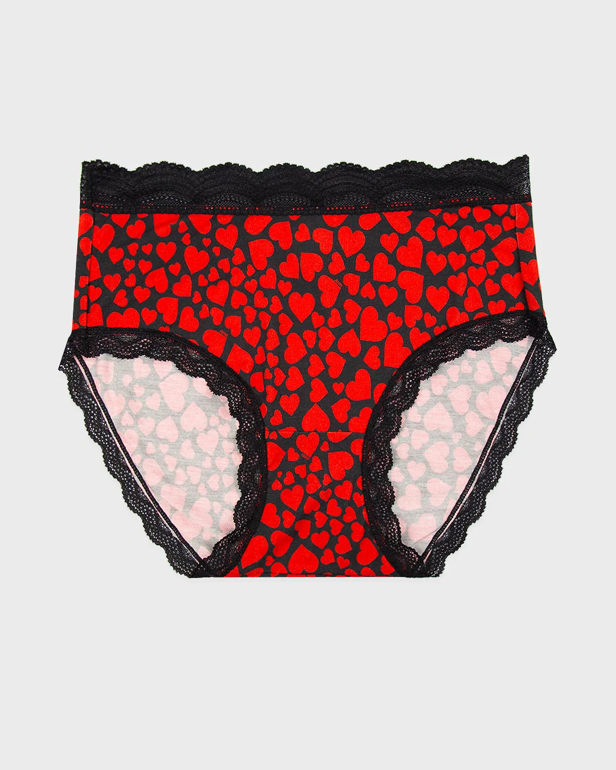 High Rise Knicker - RIXO Loveheart sold by Stripe & Stare product image thumbnail 3