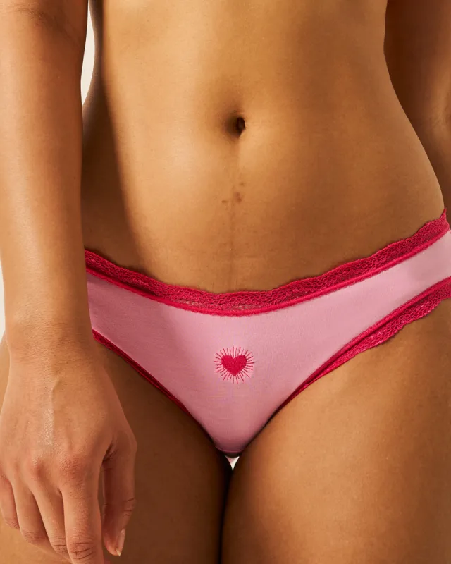 The Original Knickers - Embroidered Beating Heart sold by Stripe & Stare