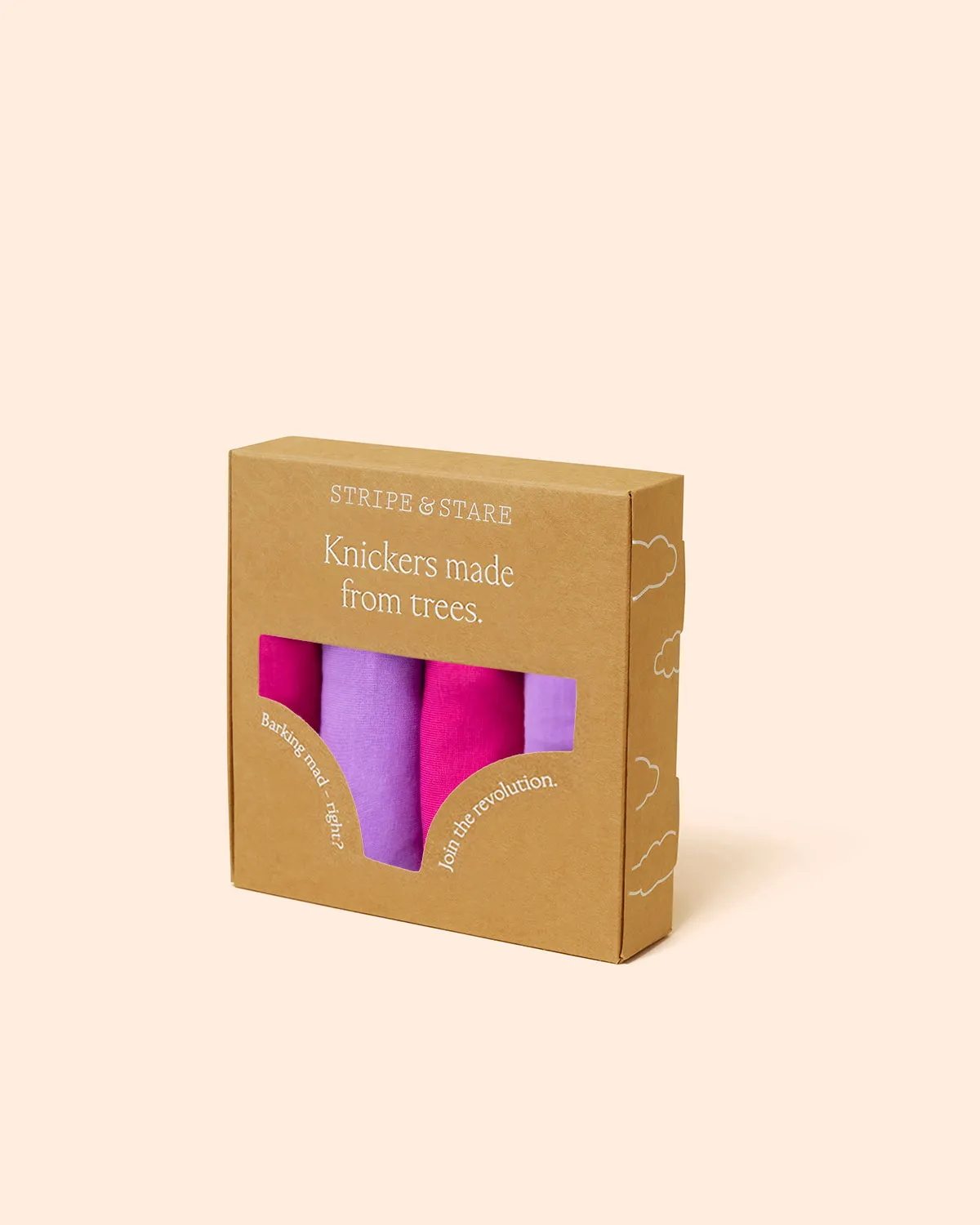 The Original Knickers Four Pack - Pinks & Purples sold by Stripe & Stare product image thumbnail 2