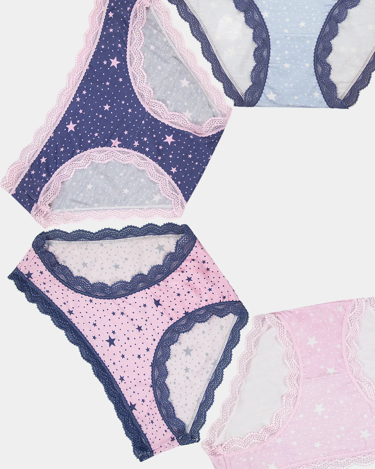 The Original Knickers Four Pack - Pirouette Stars sold by Stripe & Stare