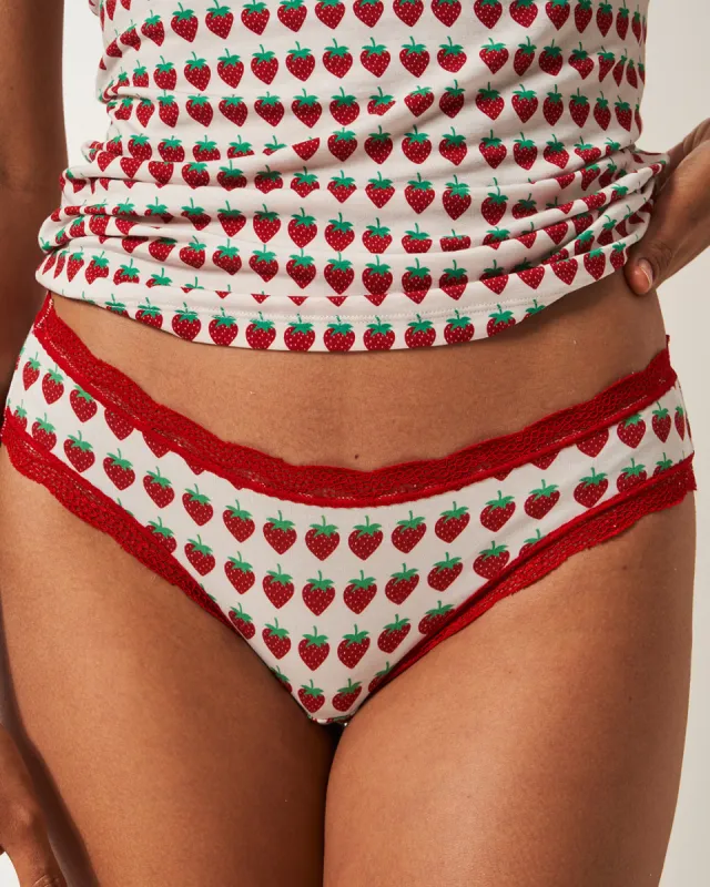 The Original Knickers - Strawberry Dreams Red sold by Stripe & Stare