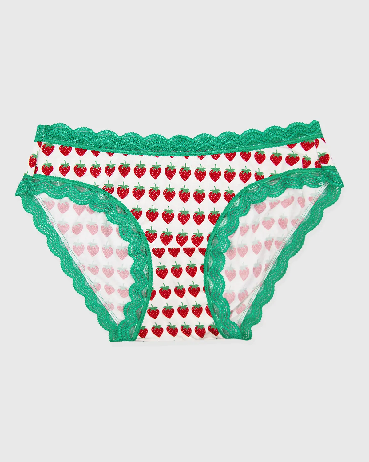 The Original Knickers - Strawberry Dreams Green sold by Stripe & Stare product image thumbnail 3