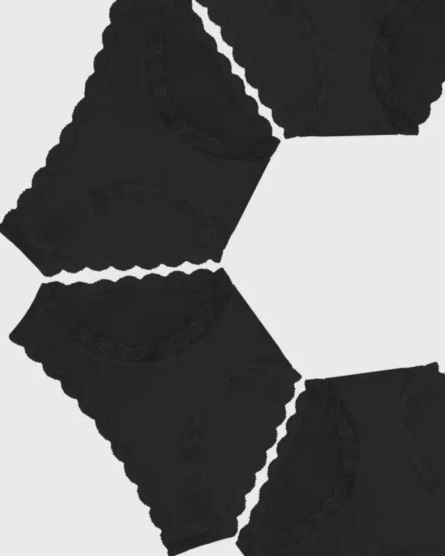 The Original Knickers Four Pack - Black sold by Stripe & Stare