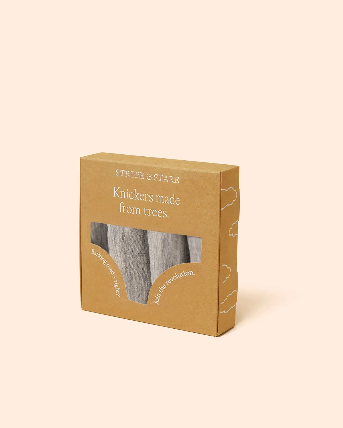 The Original Knickers Four Pack - Grey sold by Stripe & Stare product image thumbnail 2