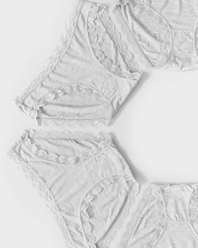 The Original Knickers Four Pack - Grey sold by Stripe & Stare