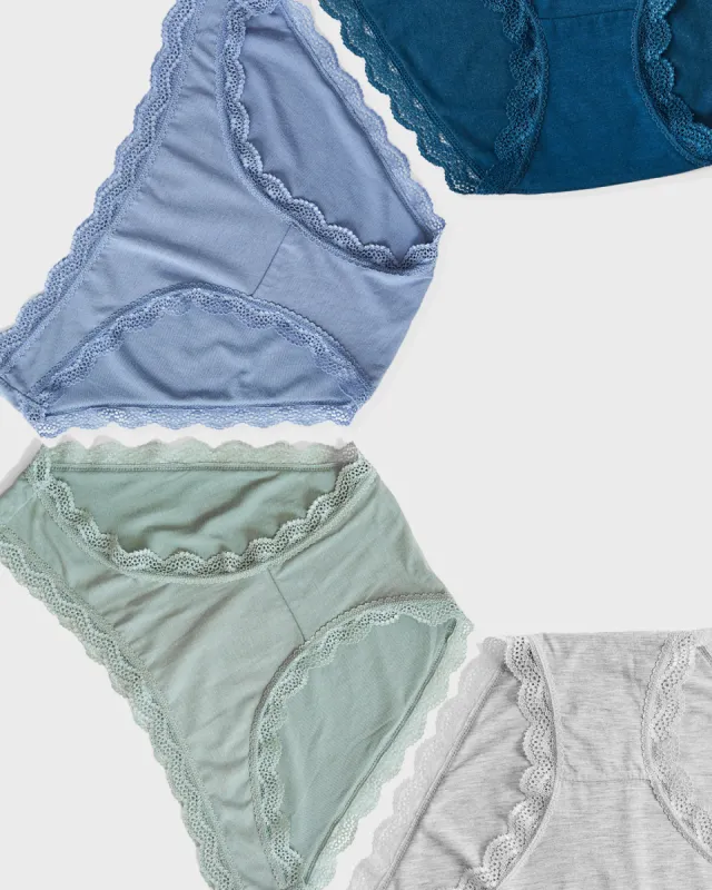 The Original Knickers Four Pack - Khaki sold by Stripe & Stare