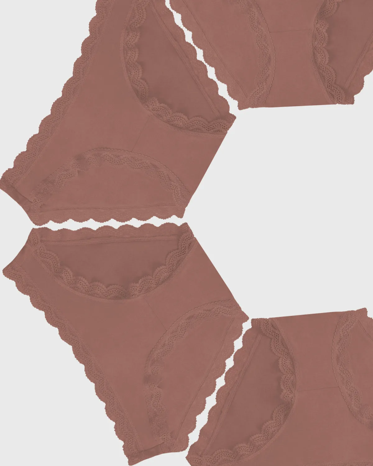 The Original Knickers Four Pack - Mocha sold by Stripe & Stare