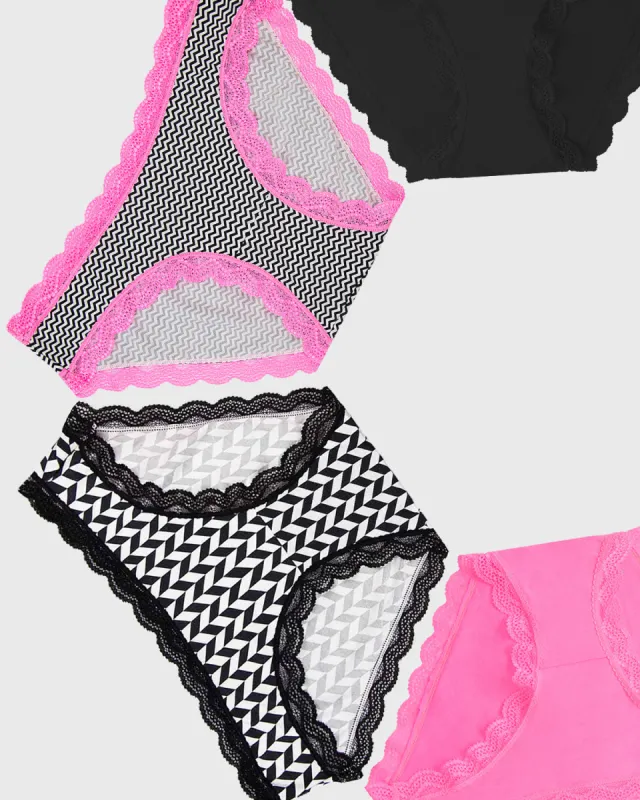The Original Knickers Four Pack - Chevron sold by Stripe & Stare