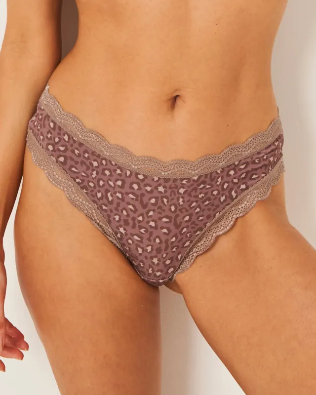 The Original Knickers - Neutral Leopard Taupe sold by Stripe & Stare