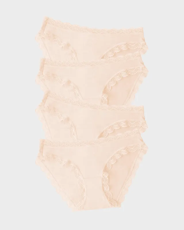 The Original Knicker Four Pack - Sand sold by Stripe & Stare