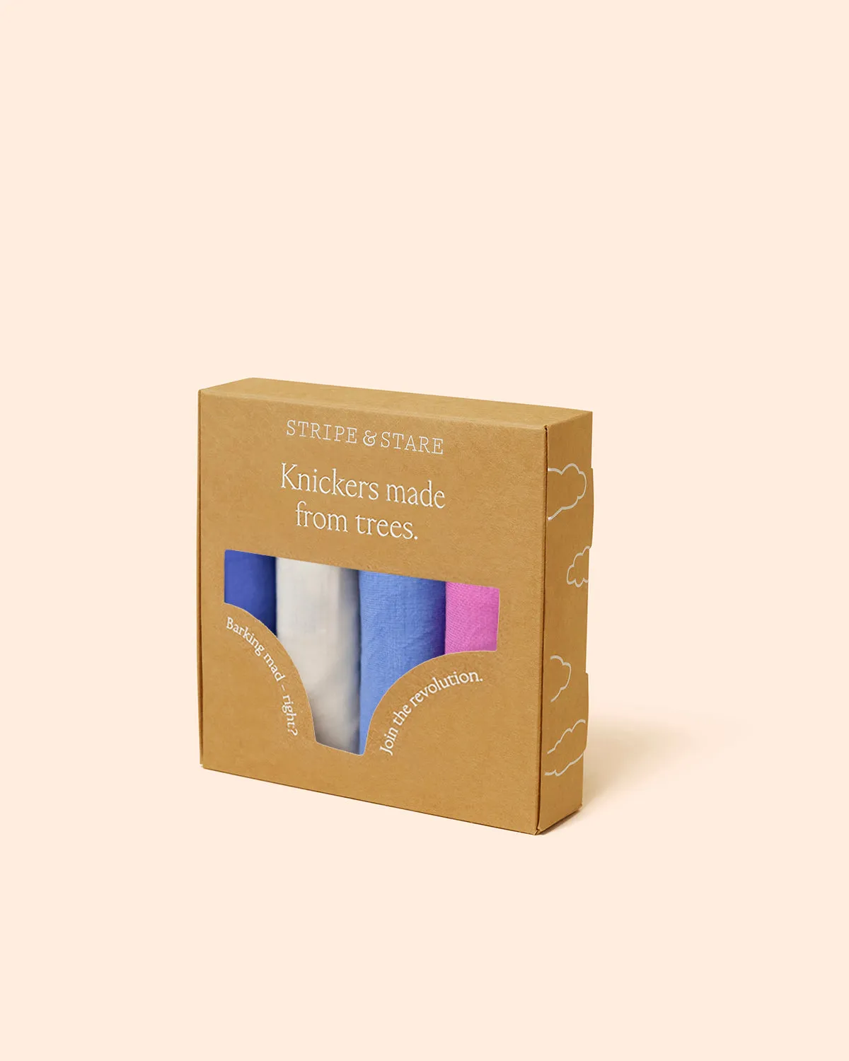 The Original Knicker Four Pack - Fiji Flower and Amparo Blue sold by Stripe & Stare product image thumbnail 2