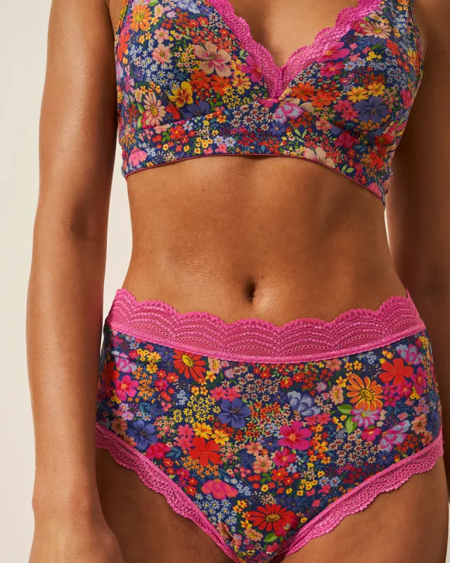 High Rise Knickers - Full Bloom sold by Stripe & Stare