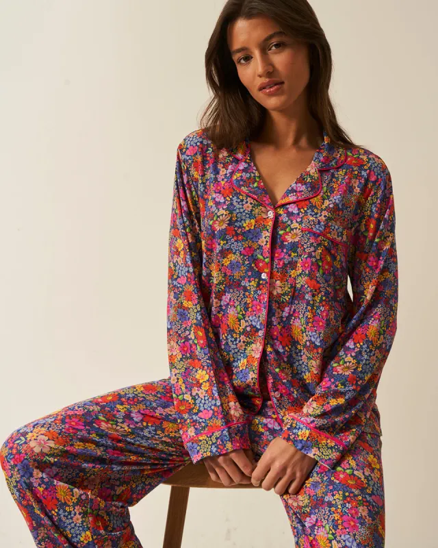 Long Pyjama Set - Full Bloom sold by Stripe & Stare
