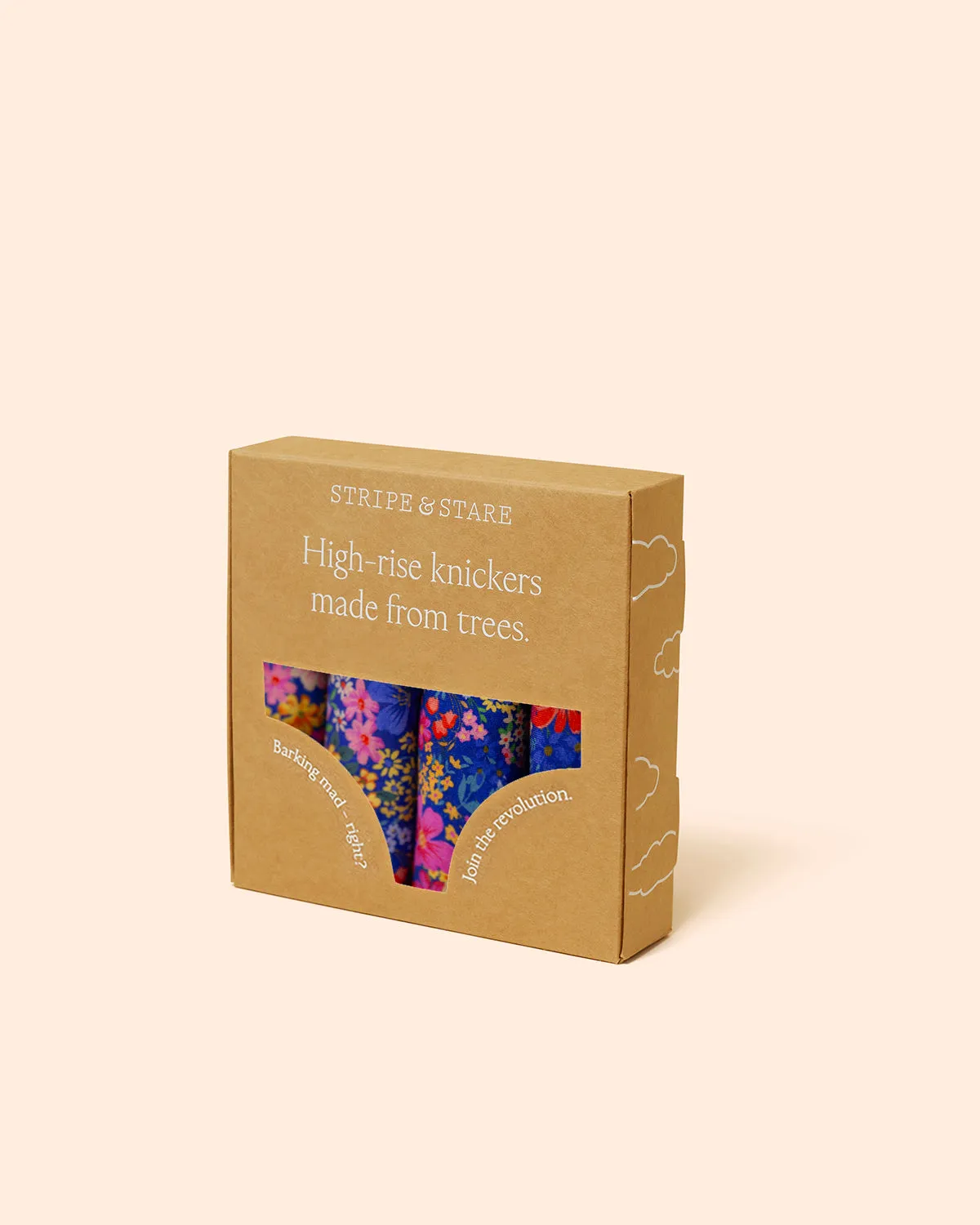 High Rise Knicker Four Pack - Full Bloom sold by Stripe & Stare product image thumbnail 2
