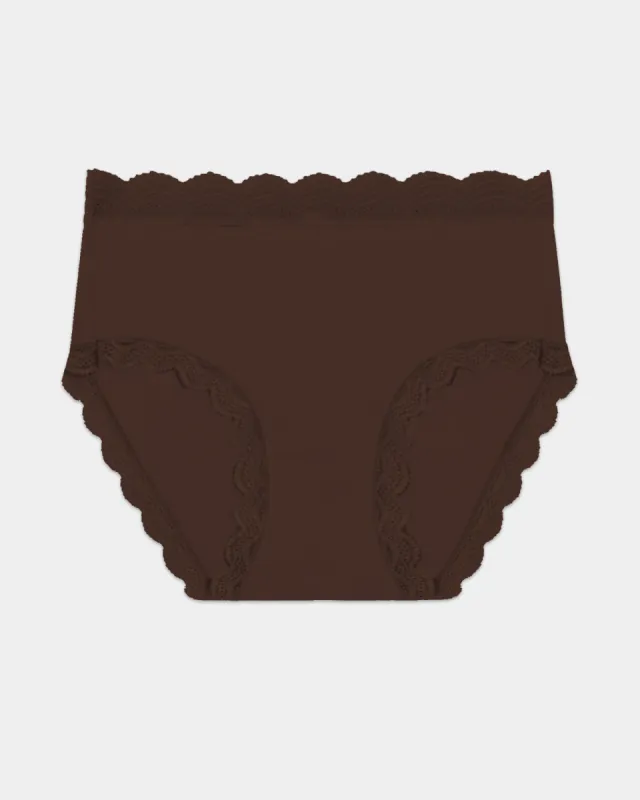 High Rise Knicker - Chocolate sold by Stripe & Stare