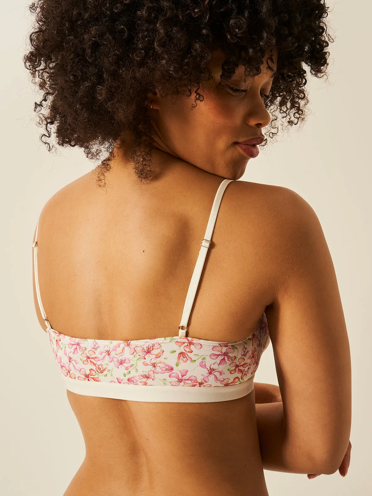 Lace Square Bra - Antique Floral sold by Stripe & Stare product image thumbnail 4