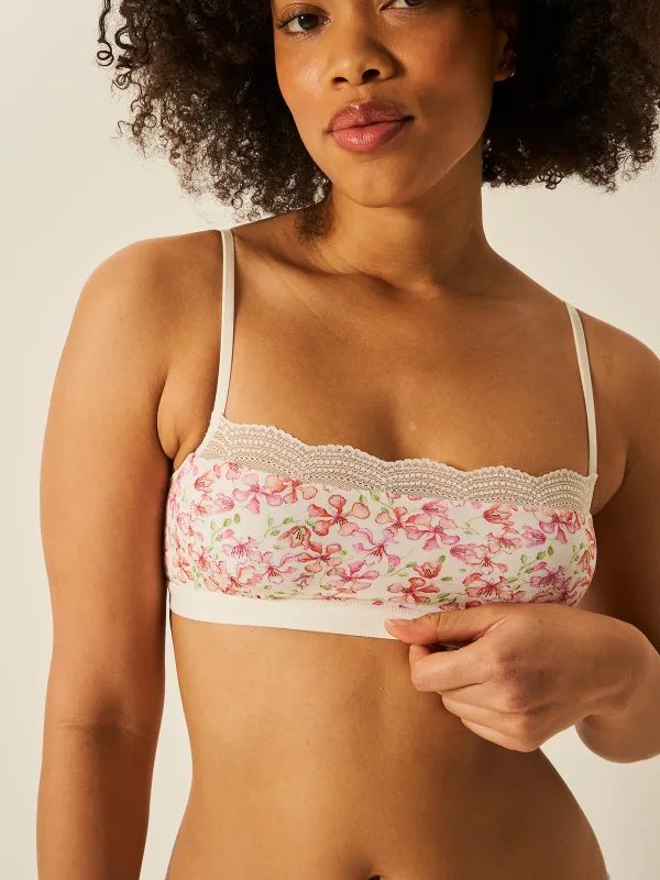 Lace Square Bra -  Antique Floral sold by Stripe & Stare