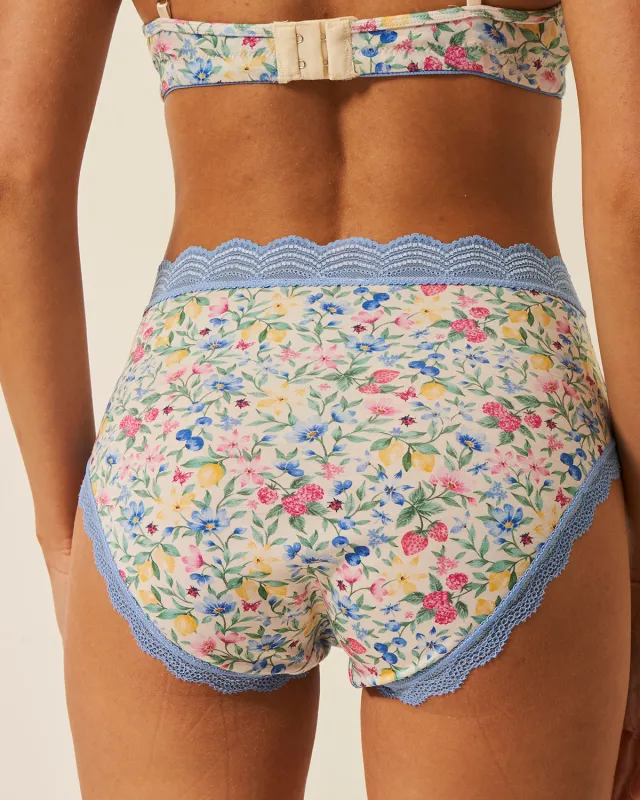 High Rise Knicker - Summer Garden sold by Stripe & Stare