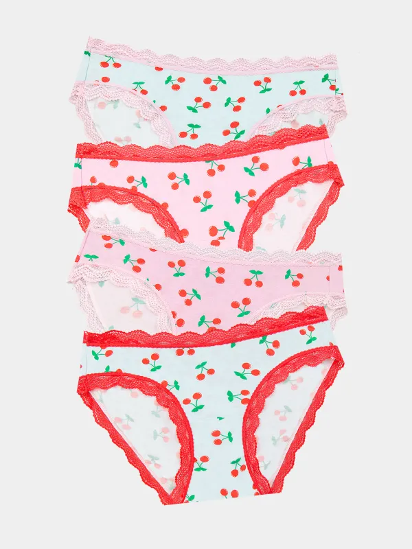 The Original Knicker Four Pack - Cherryade sold by Stripe & Stare