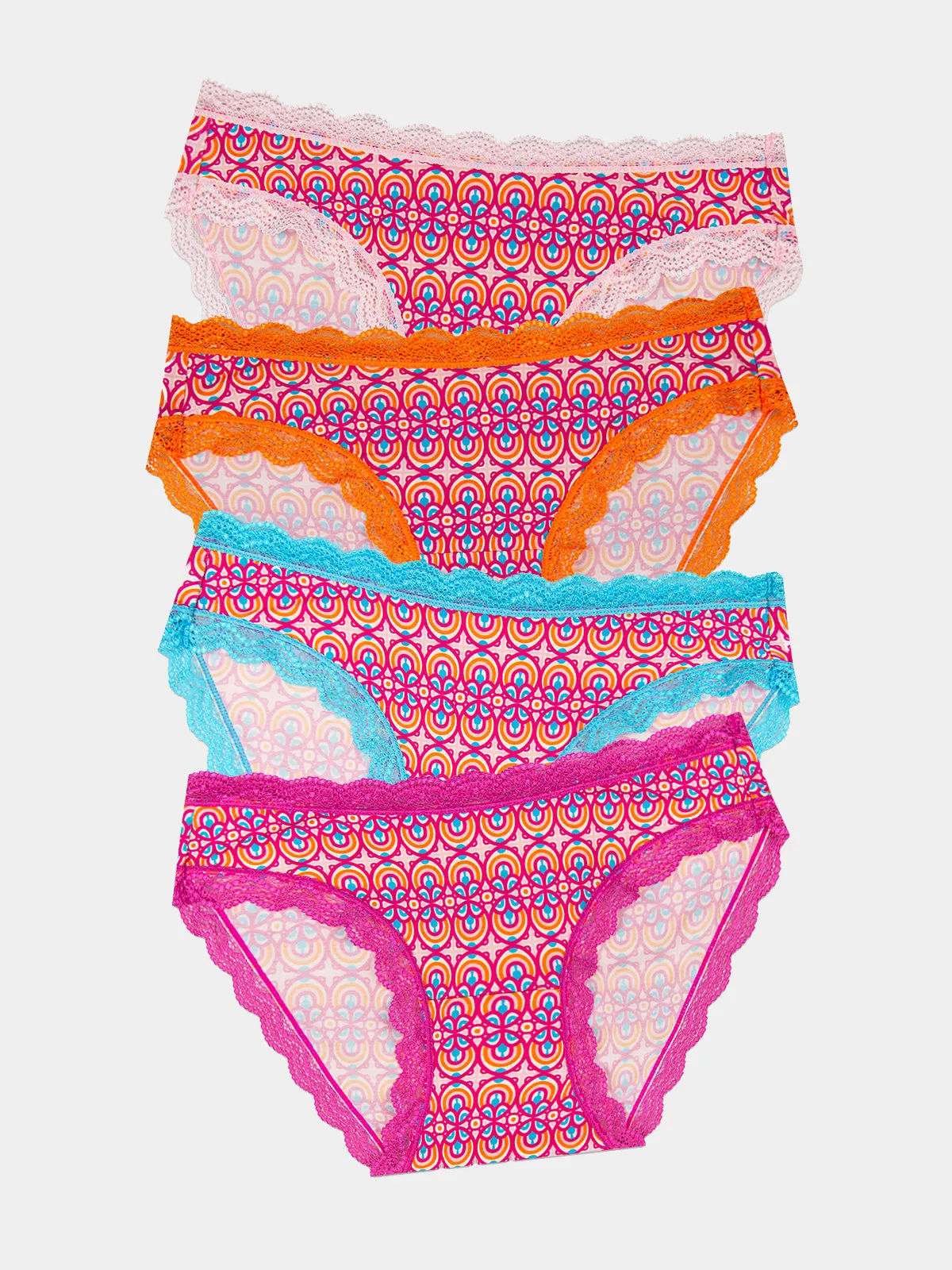 The Original Knicker Four Pack - Retro Geo sold by Stripe & Stare