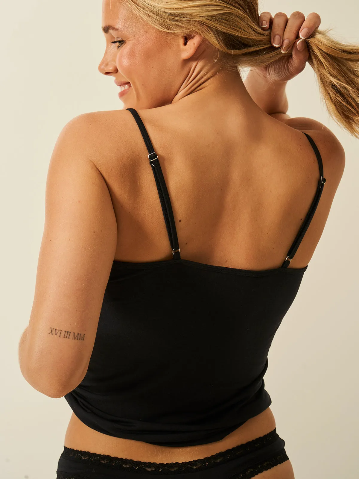 Square Lace Cami - Black sold by Stripe & Stare product image thumbnail 3