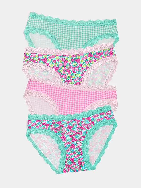 The Original Knicker Four Pack - Neon Meadow sold by Stripe & Stare