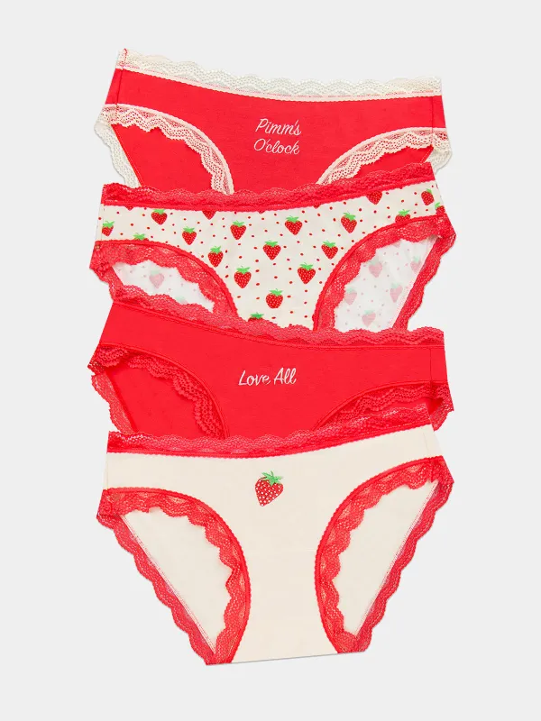 The Original Knicker Four Pack - Love All sold by Stripe & Stare