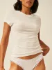 Short Sleeve Top - White sold by Stripe & Stare