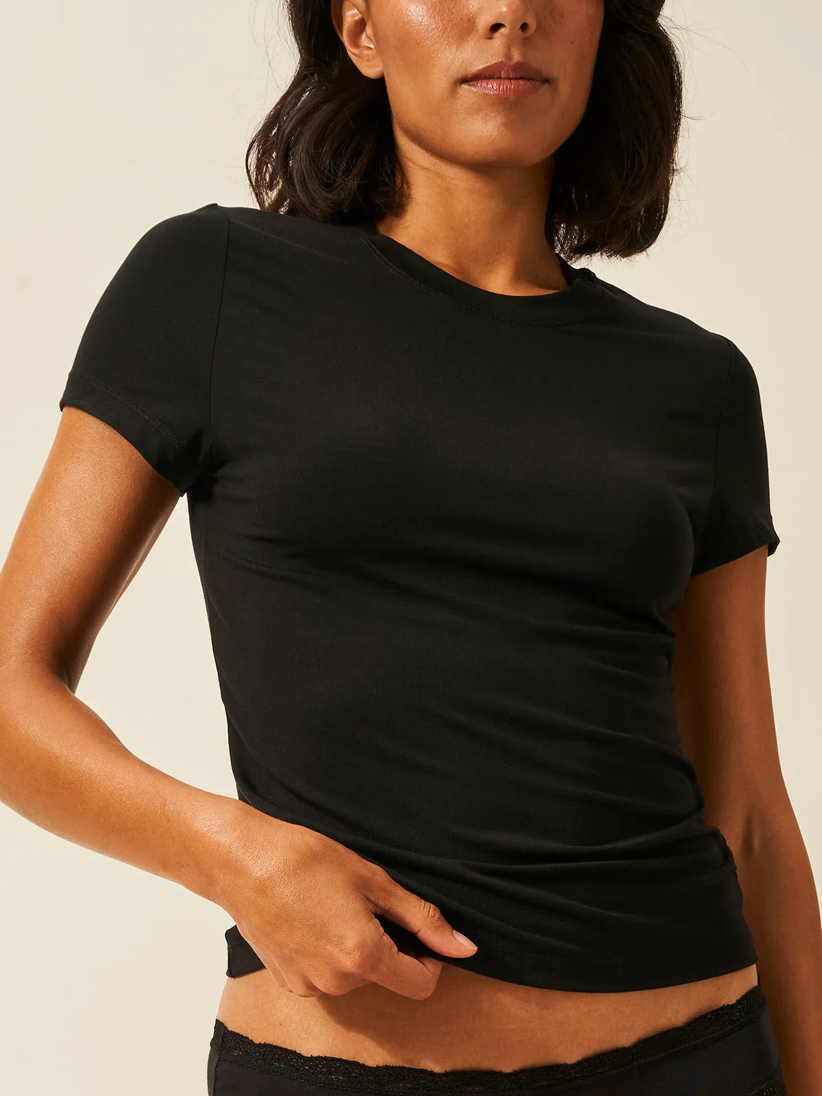 Short Sleeve Top - Black sold by Stripe & Stare product image thumbnail 5
