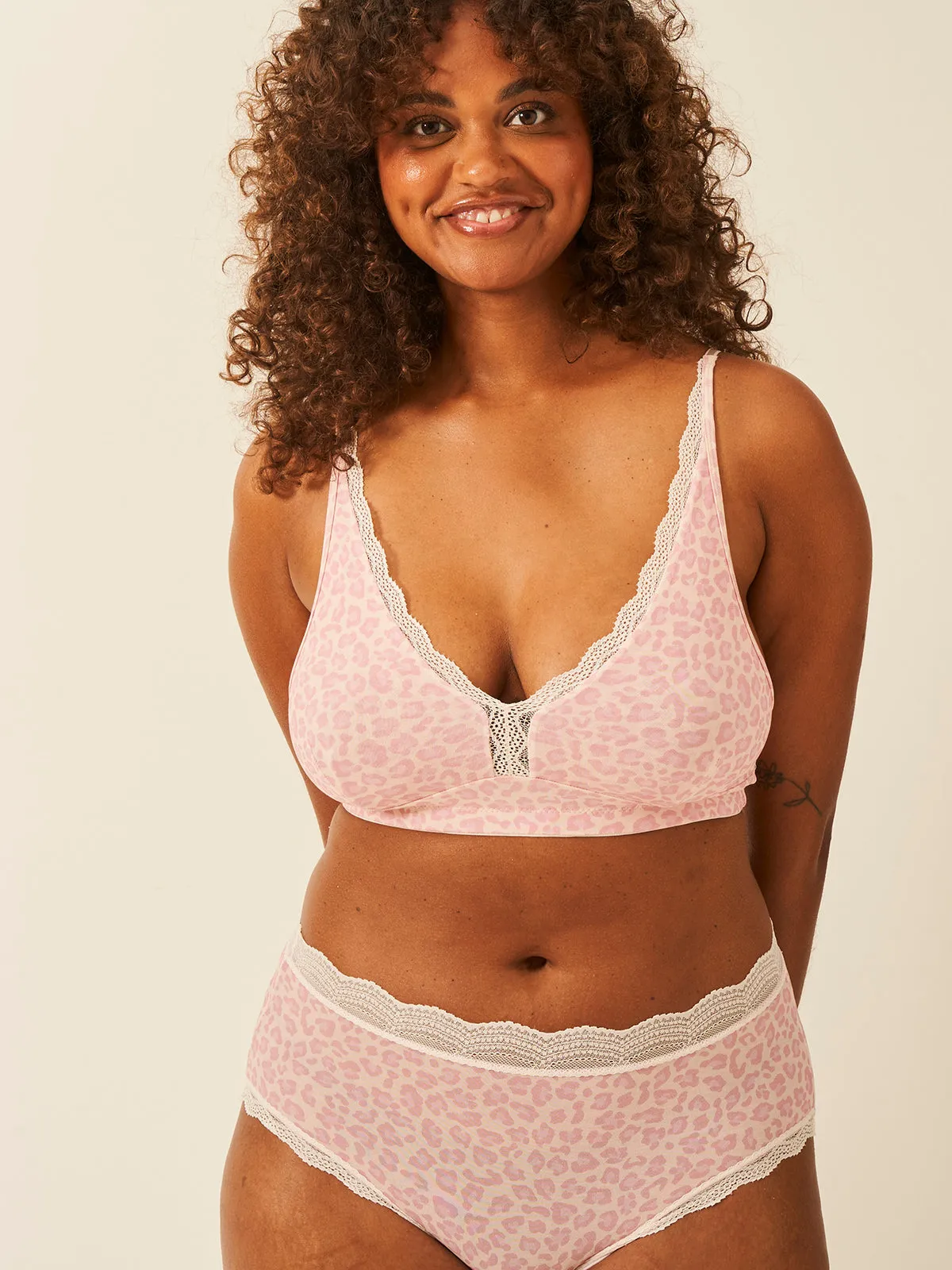 High Rise Knicker - Pink-a-Boo Leopard sold by Stripe & Stare product image thumbnail 4