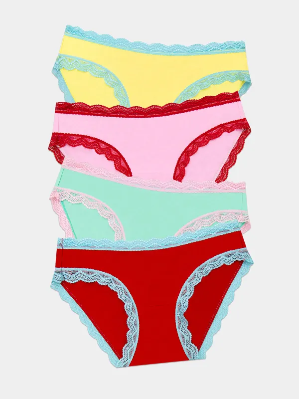The Original Knicker Four Pack - Bon Bon Brights sold by Stripe & Stare