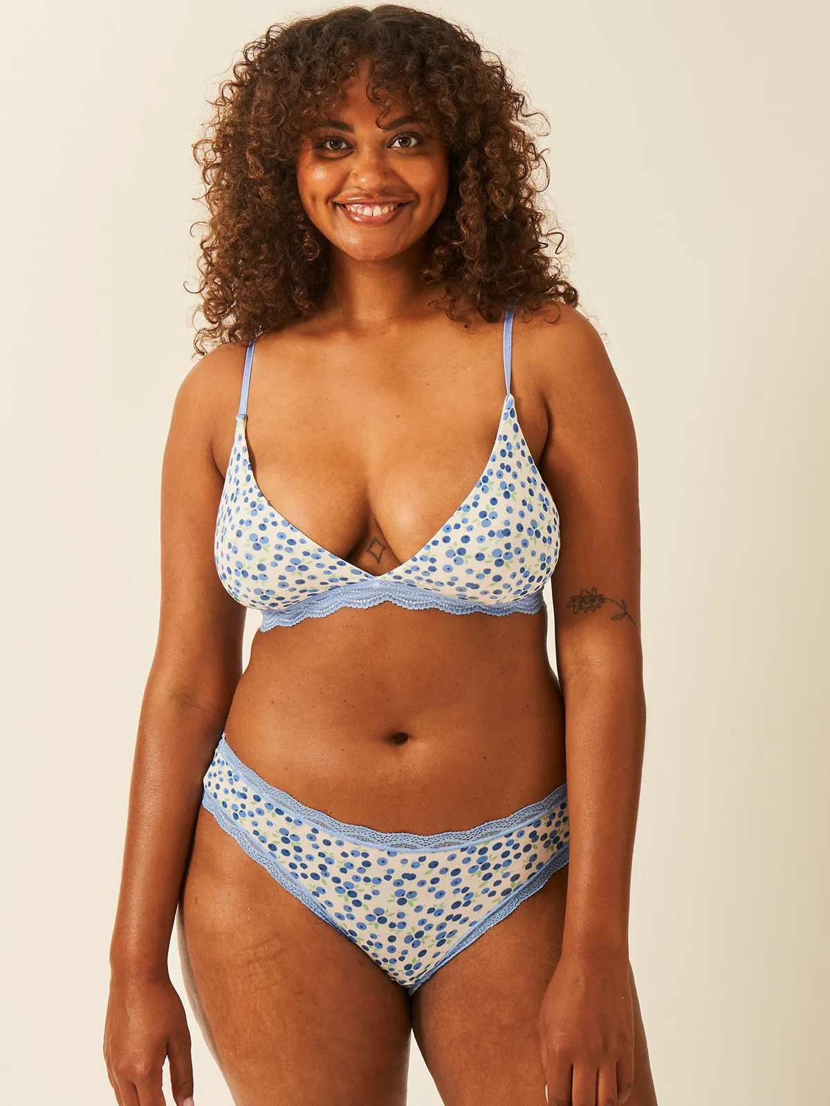Emily English X S&S Triangle Lace Bra - Blueberry sold by Stripe & Stare product image thumbnail 4