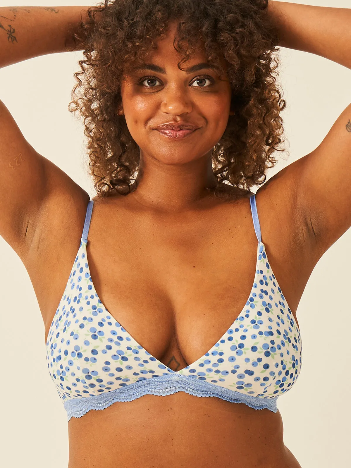 Emily English X S&S Triangle Lace Bra - Blueberry sold by Stripe & Stare